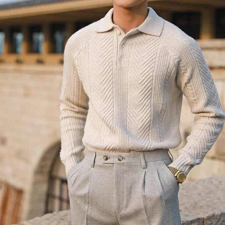 Elegante e confortevole maglione invernale da uomo con vestibilità rilassata per il massimo calore e comfort