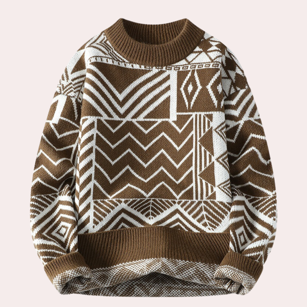 Esclusivo maglione da uomo in materiali pregiati