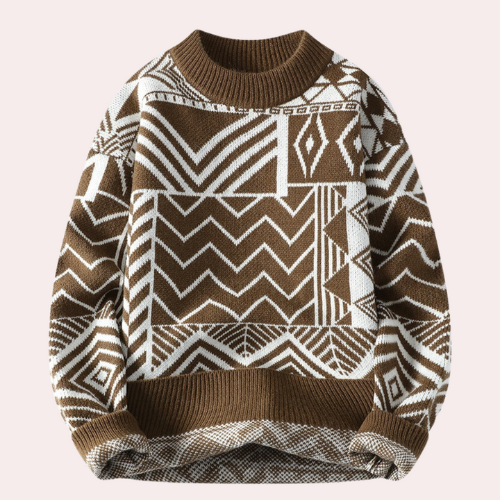 Esclusivo maglione da uomo in materiali pregiati