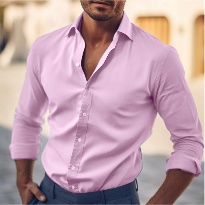 Elegante camicia da uomo dal taglio classico e senza tempo
