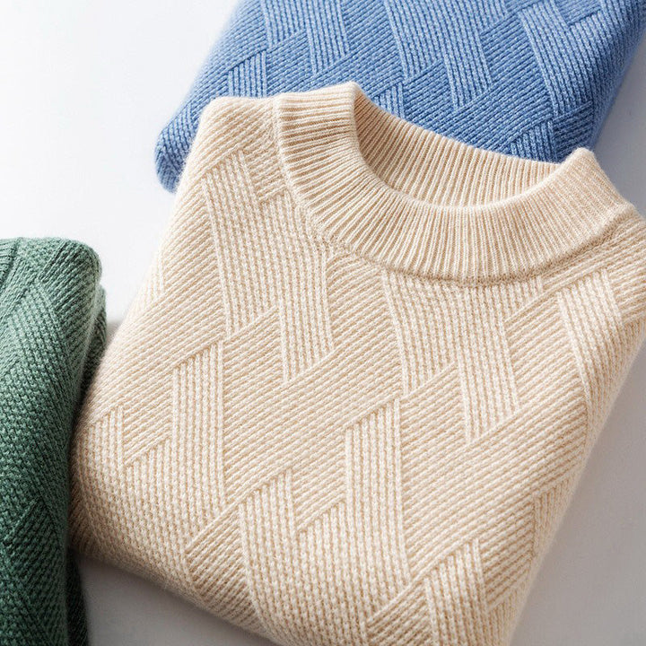 Elegante maglione da uomo in cashmere disponibile in una varietà di colori - perfetto per ogni occasione