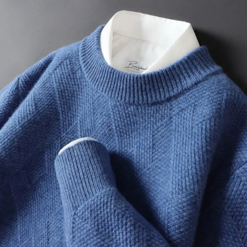 Elegante maglione da uomo in cashmere disponibile in una varietà di colori - perfetto per ogni occasione