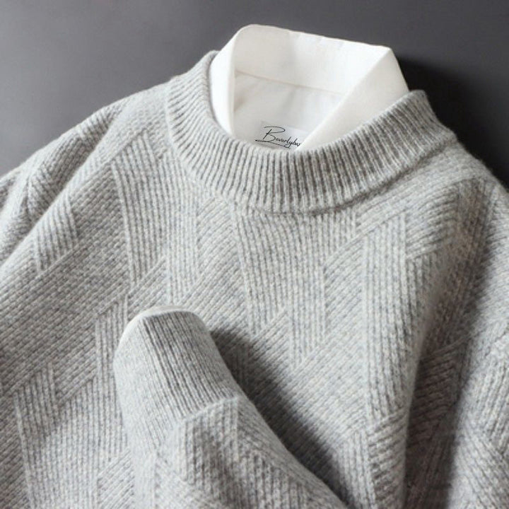 Elegante maglione da uomo in cashmere disponibile in una varietà di colori - perfetto per ogni occasione