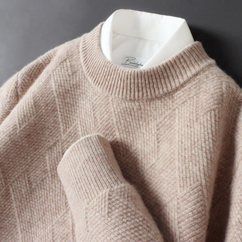 Elegante maglione da uomo in cashmere disponibile in una varietà di colori - perfetto per ogni occasione