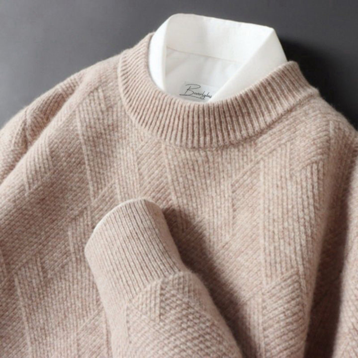 Elegante maglione da uomo in cashmere disponibile in una varietà di colori - perfetto per ogni occasione