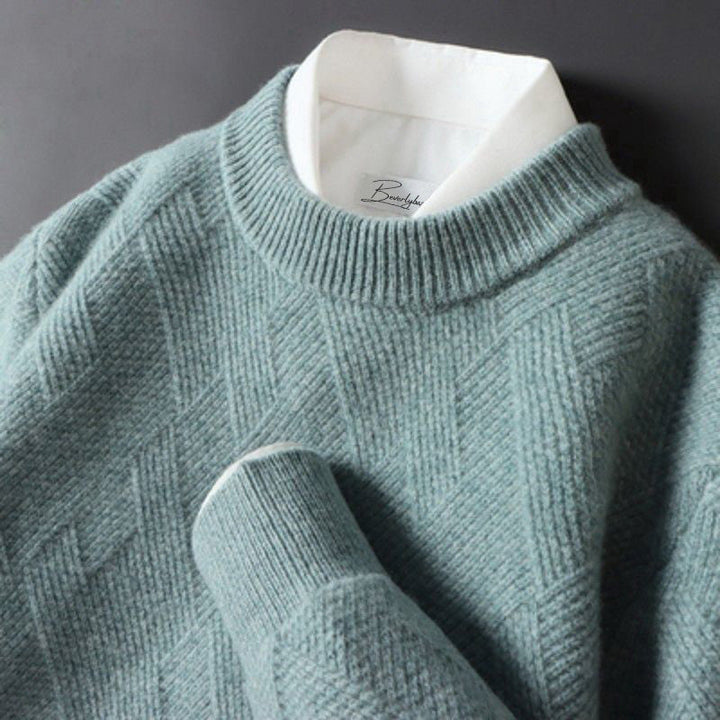 Elegante maglione da uomo in cashmere disponibile in una varietà di colori - perfetto per ogni occasione