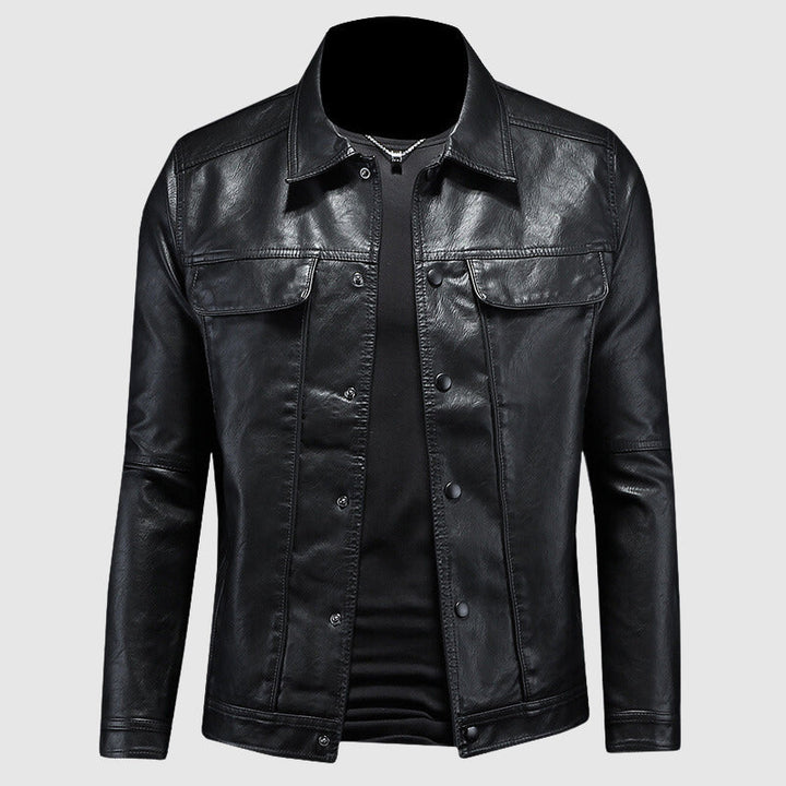 Esclusiva giacca biker premium da uomo: un look elegante e casual per gli amanti del rock