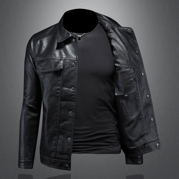 Esclusiva giacca biker premium da uomo: un look elegante e casual per gli amanti del rock
