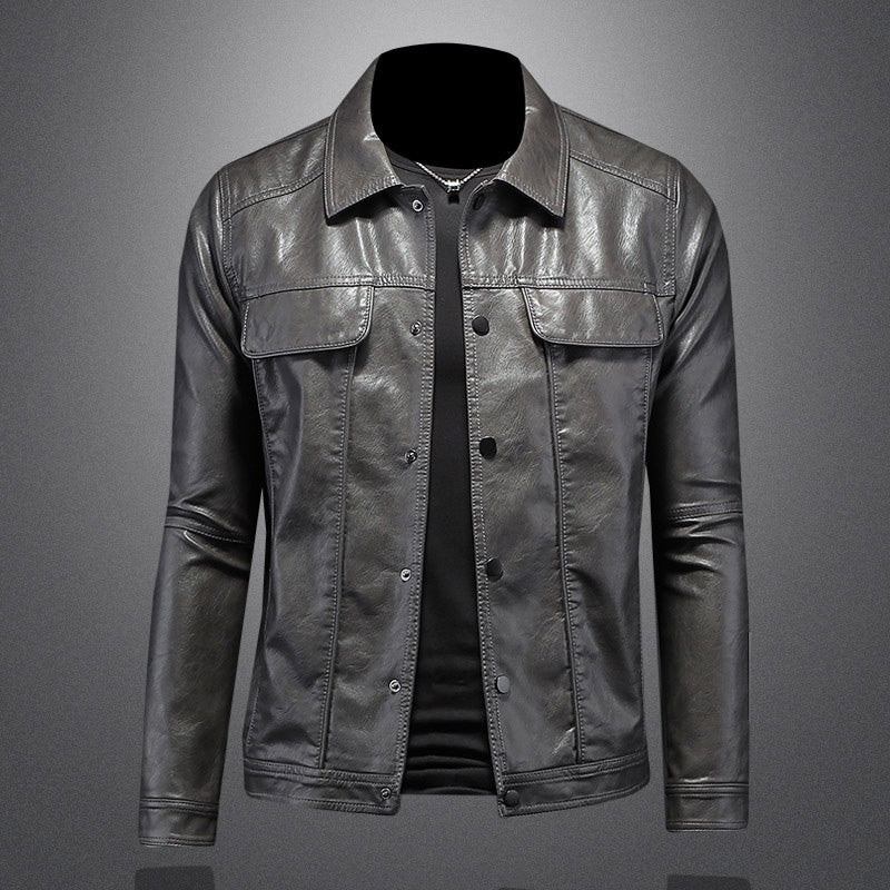 Esclusiva giacca biker premium da uomo: un look elegante e casual per gli amanti del rock