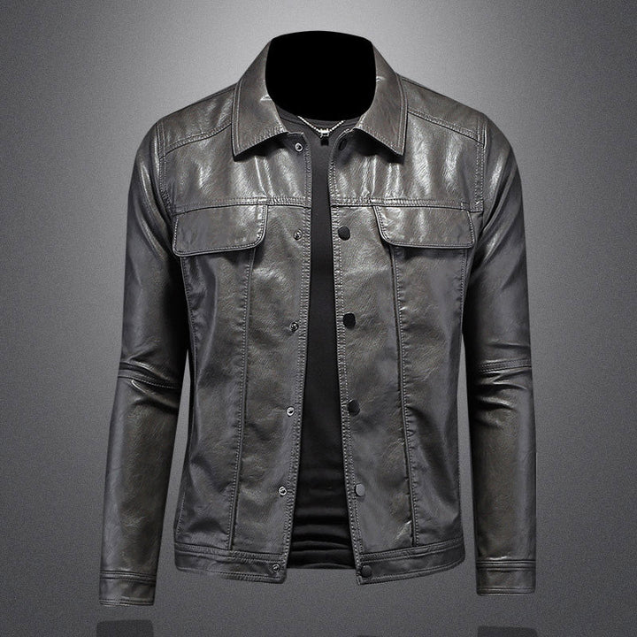 Esclusiva giacca biker premium da uomo: un look elegante e casual per gli amanti del rock