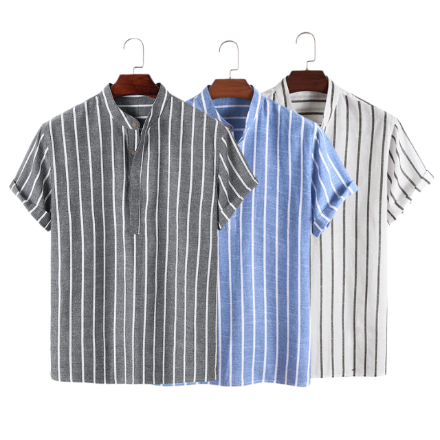 Esclusiva camicia premium da uomo con elegante design Santorini