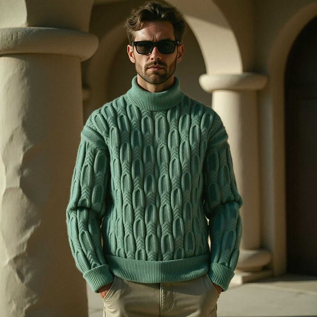 Elegante maglione da uomo in maglia - elegante, caldo e versatile per ogni occasione