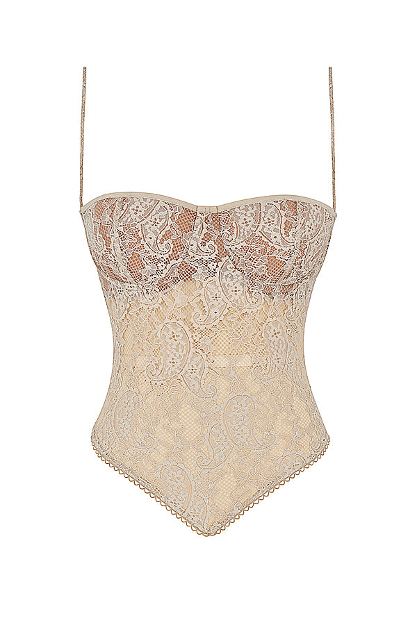 <html>
<p>Helisette - Top elegante bustier con bordi raffinati</p>
</html>