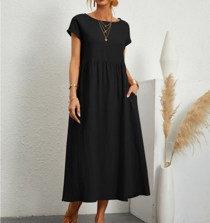 <html><body>Elara - Abito Estivo Elegante con Taglio Libero di Lusso</body></html>