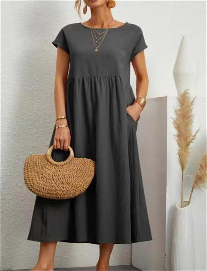 <html><body>Elara - Abito Estivo Elegante con Taglio Libero di Lusso</body></html>