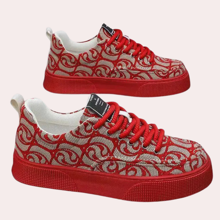 Haris - Eleganti scarpe da ginnastica in tela per donna e uomo