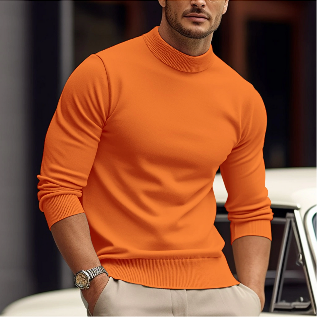 Elegante maglione da uomo in morbido e accogliente cotone - eleganza e comfort per tutti i giorni