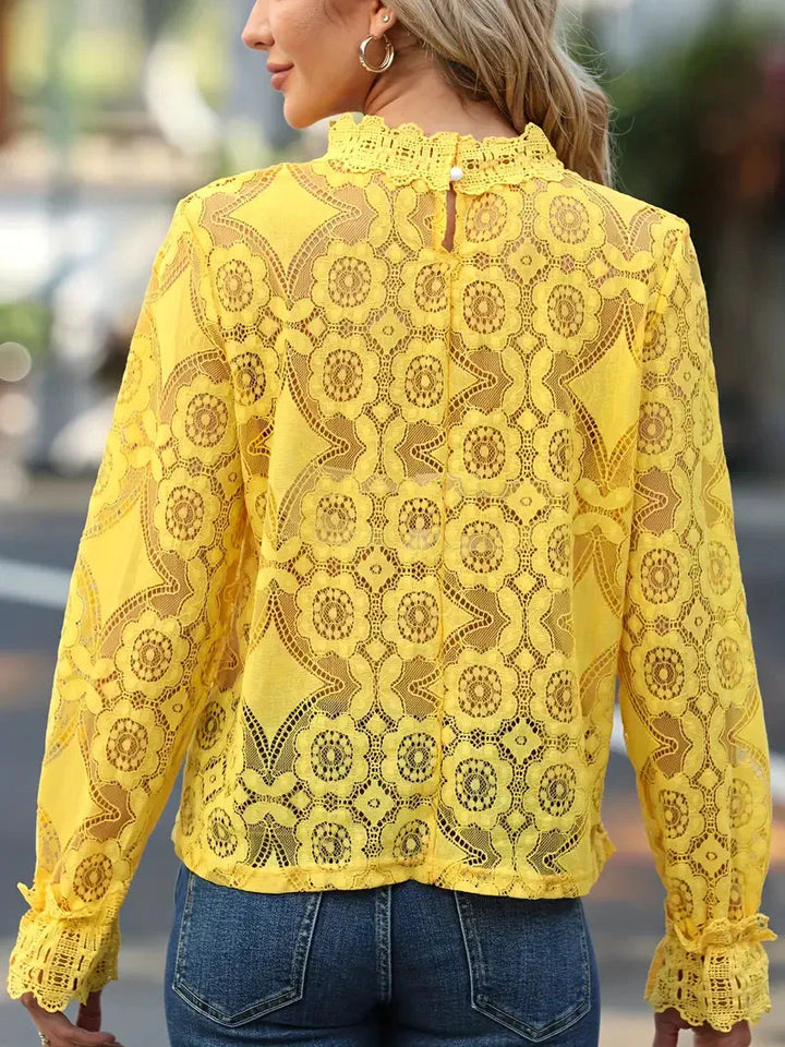Elegante camicetta di pizzo da donna per un look unico