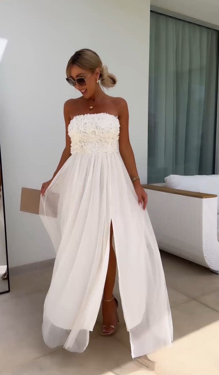 Stella™ - Abito Sognante in Tulle Floreale per Occasioni Eleganti