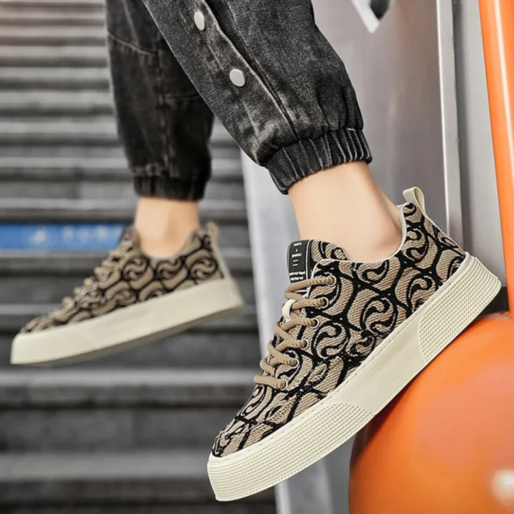 Haris - Eleganti scarpe da ginnastica in tela per donna e uomo