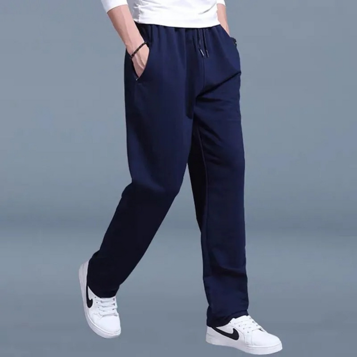 Comodi pantaloni da corsa da uomo in morbido cotone con elastico in vita per una perfetta vestibilità
