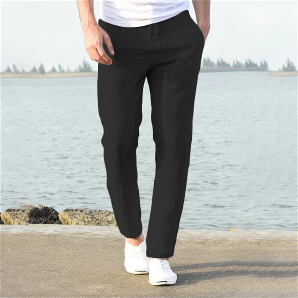 Pantaloni da uomo in lino, comodi e leggeri: un look elegante e piena libertà di movimento