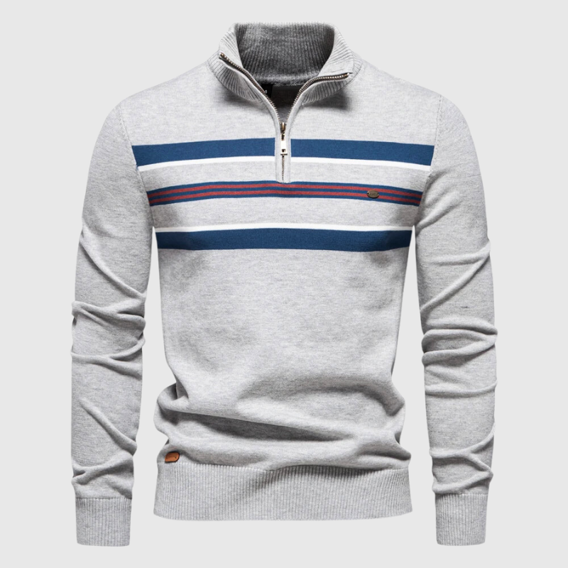 Moderna maglia da uomo con zip: una scelta elegante e di classe