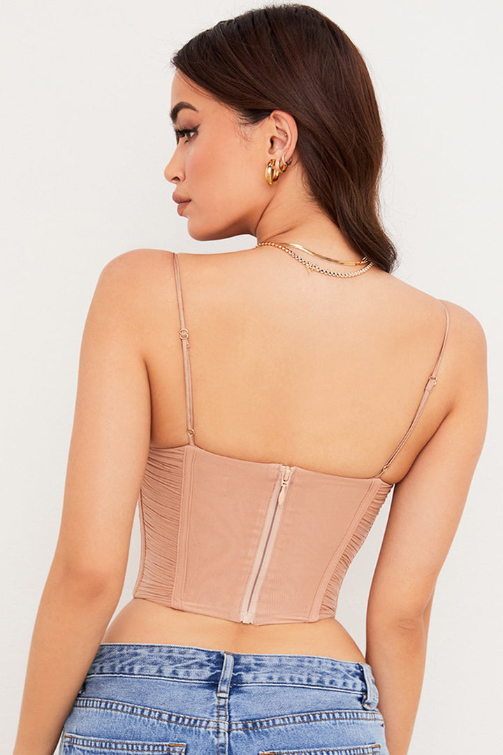 <div>Givienne - Corsetto in Mesh Drappeggiato</div>