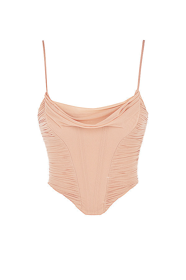 <div>Givienne - Corsetto in Mesh Drappeggiato</div>
