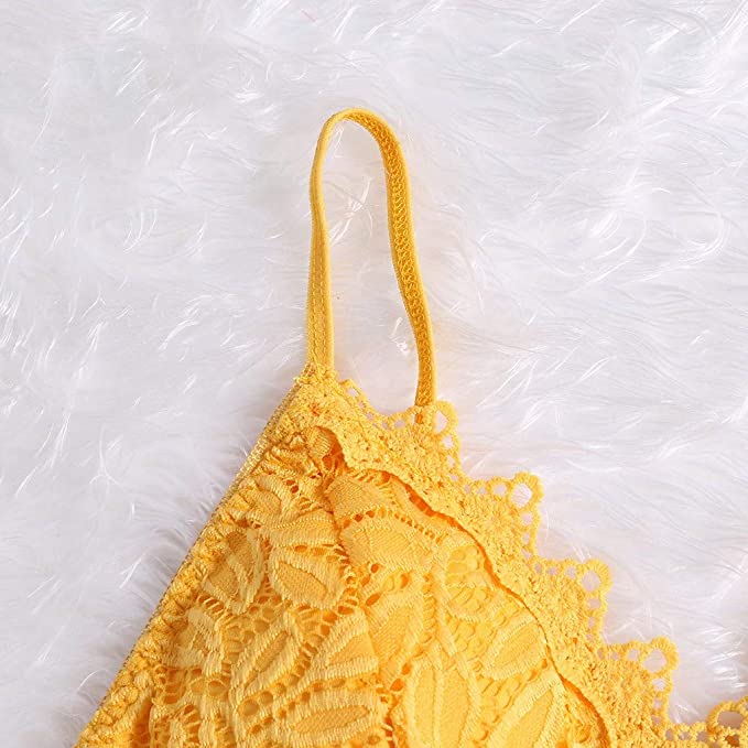 Galia - Verleidelijk Kant Bralette Crop Top voor een Speelse Look
