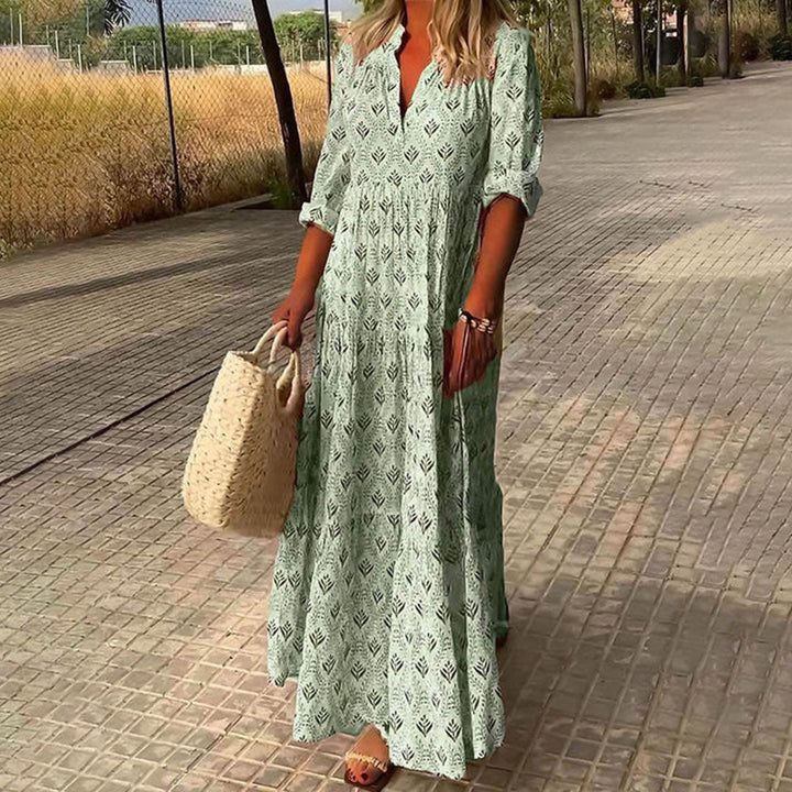 <p>Abito Maxi Boho Vibrante di Nyomi - Perfetto per Ogni Occasione!</p>