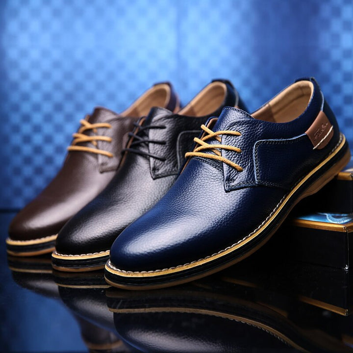 Eleganti scarpe oxford da uomo in pelle di lusso disponibili in diversi colori