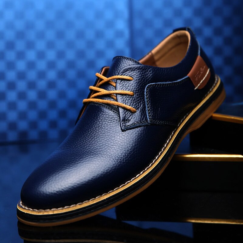 Eleganti scarpe oxford da uomo in pelle di lusso disponibili in diversi colori