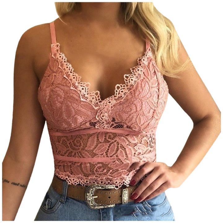 Galia - Verleidelijk Kant Bralette Crop Top voor een Speelse Look