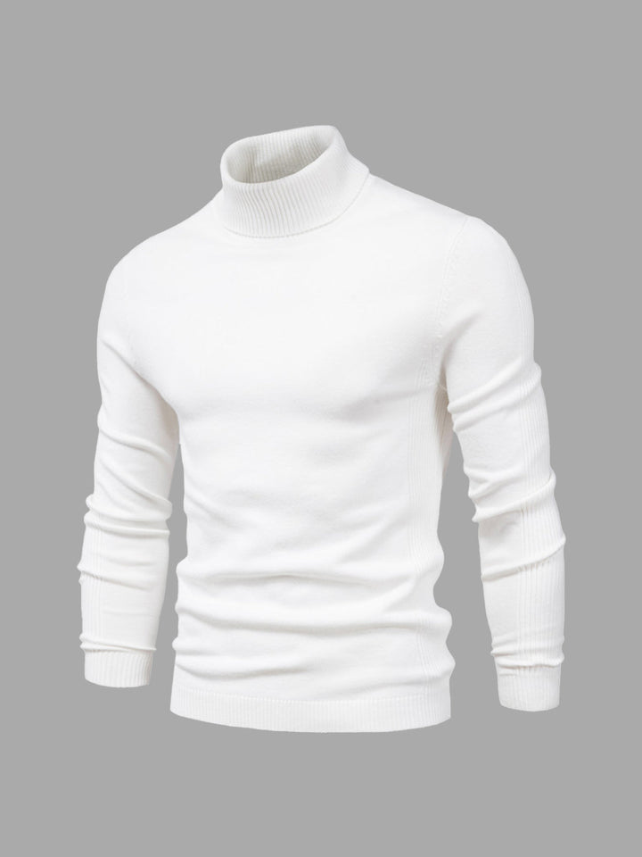 Confortevole maglione dolcevita lavabile da uomo - stile e comfort per tutti i giorni