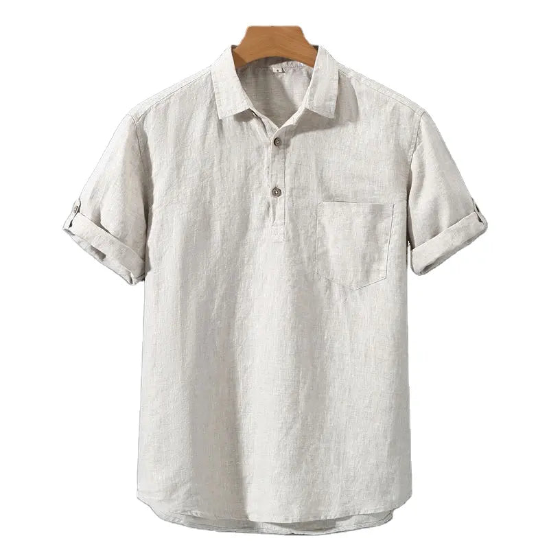 Elegante polo da uomo in lino di lusso - una combinazione di eleganza e comfort