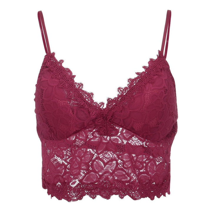 Galia - Verleidelijk Kant Bralette Crop Top voor een Speelse Look