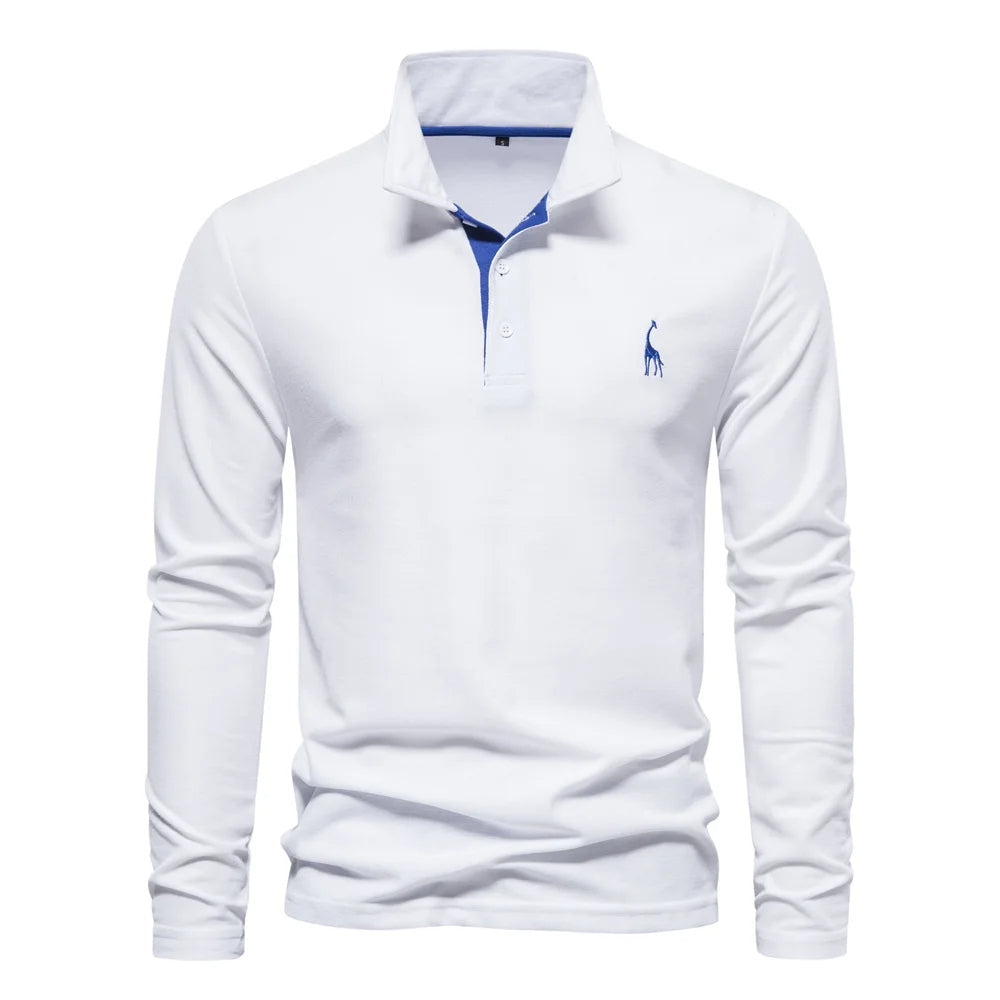 Maglia polo elegante a manica lunga da uomo: una combinazione di stile e comfort