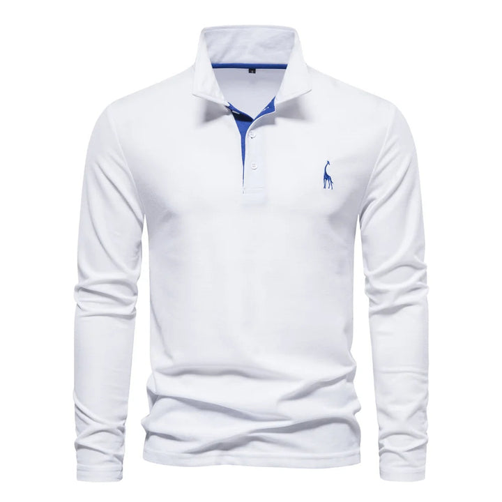 Maglia polo elegante a manica lunga da uomo: una combinazione di stile e comfort