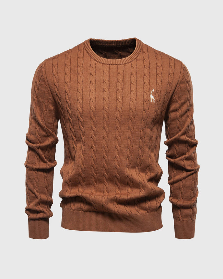 Elegante maglione da uomo in maglia di cotone - eleganza e comfort senza tempo