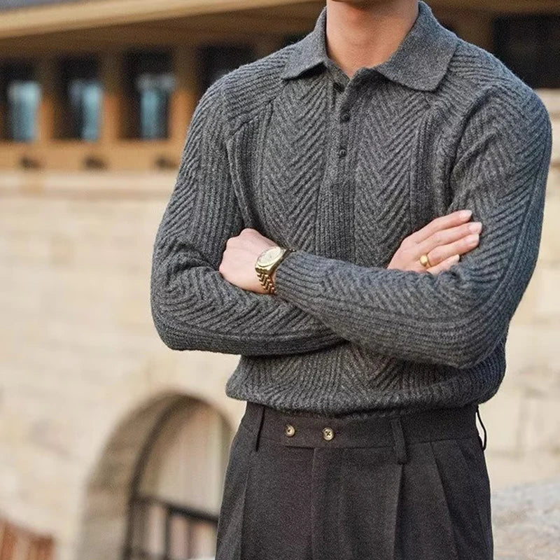 Elegante e confortevole maglione invernale da uomo con vestibilità rilassata per il massimo calore e comfort