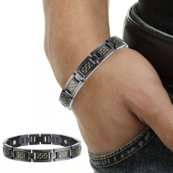 Bracciale da uomo in titanio resistente ed elegante - un accessorio elegante per gli uomini che apprezzano i classici