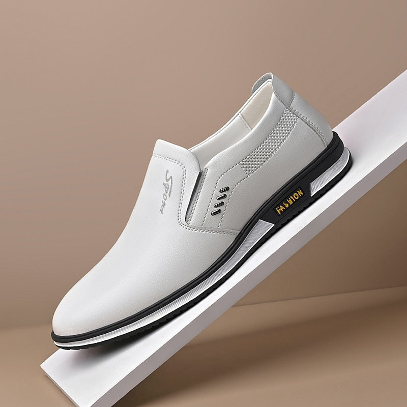 Eleganckie męskie skórzane buty w uniwersalnych kolorach - idealne na każdą okazję