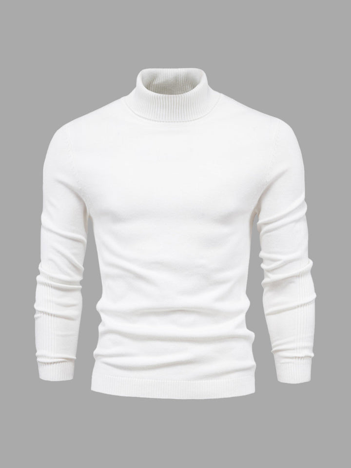 Confortevole maglione dolcevita lavabile da uomo - stile e comfort per tutti i giorni