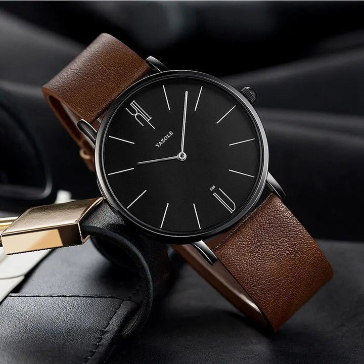 Un elegante orologio da uomo di vecchio stile - un accessorio elegante e senza tempo per l'uomo più esigente