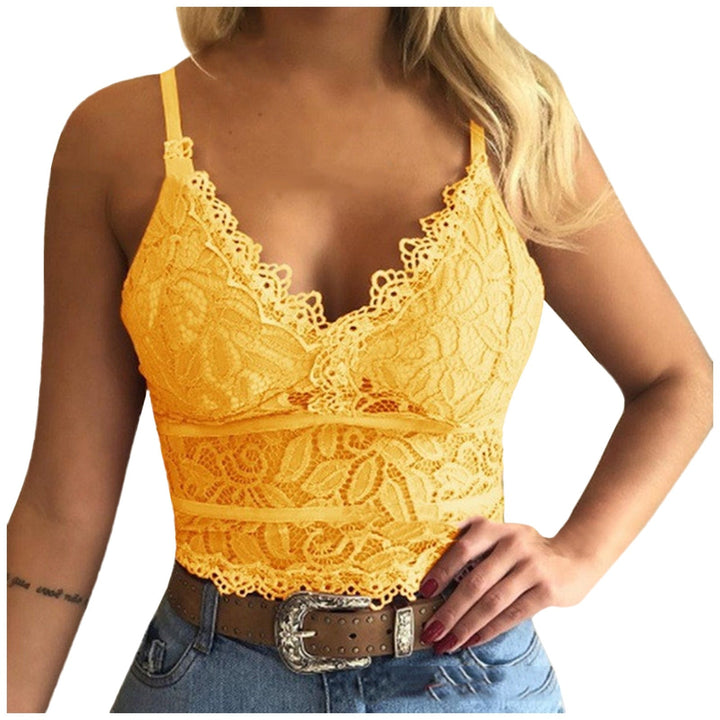 Galia - Verleidelijk Kant Bralette Crop Top voor een Speelse Look