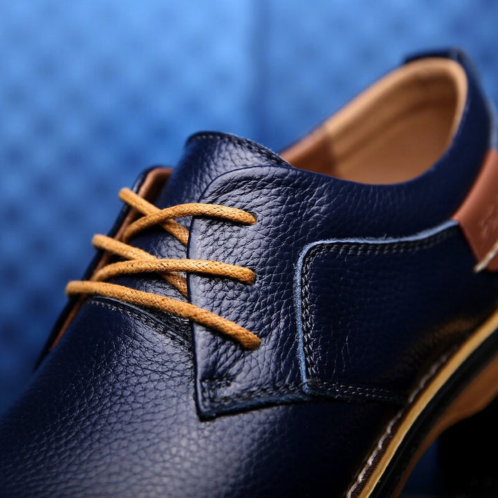 Eleganti scarpe oxford da uomo in pelle di lusso disponibili in diversi colori