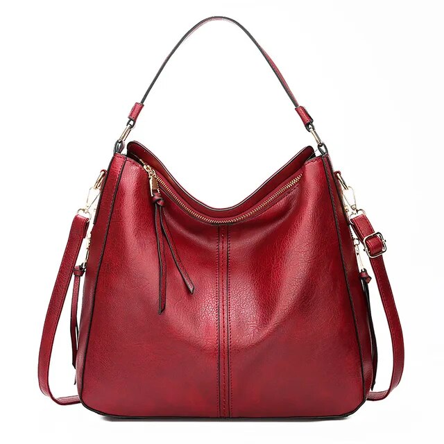 Ersilia™ - Elegante borsa in pelle con grande capacità e tasche laterali