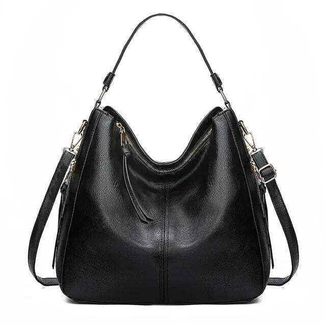 Ersilia™ - Elegante borsa in pelle con grande capacità e tasche laterali