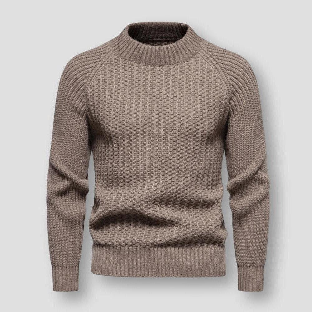 Esclusivo maglione da uomo in maglia waffle per uno stile eccezionale
